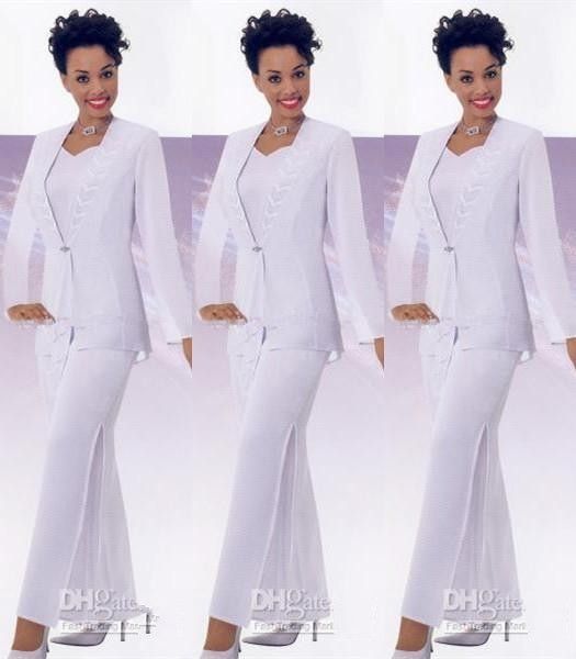 womens white pants suits dressy