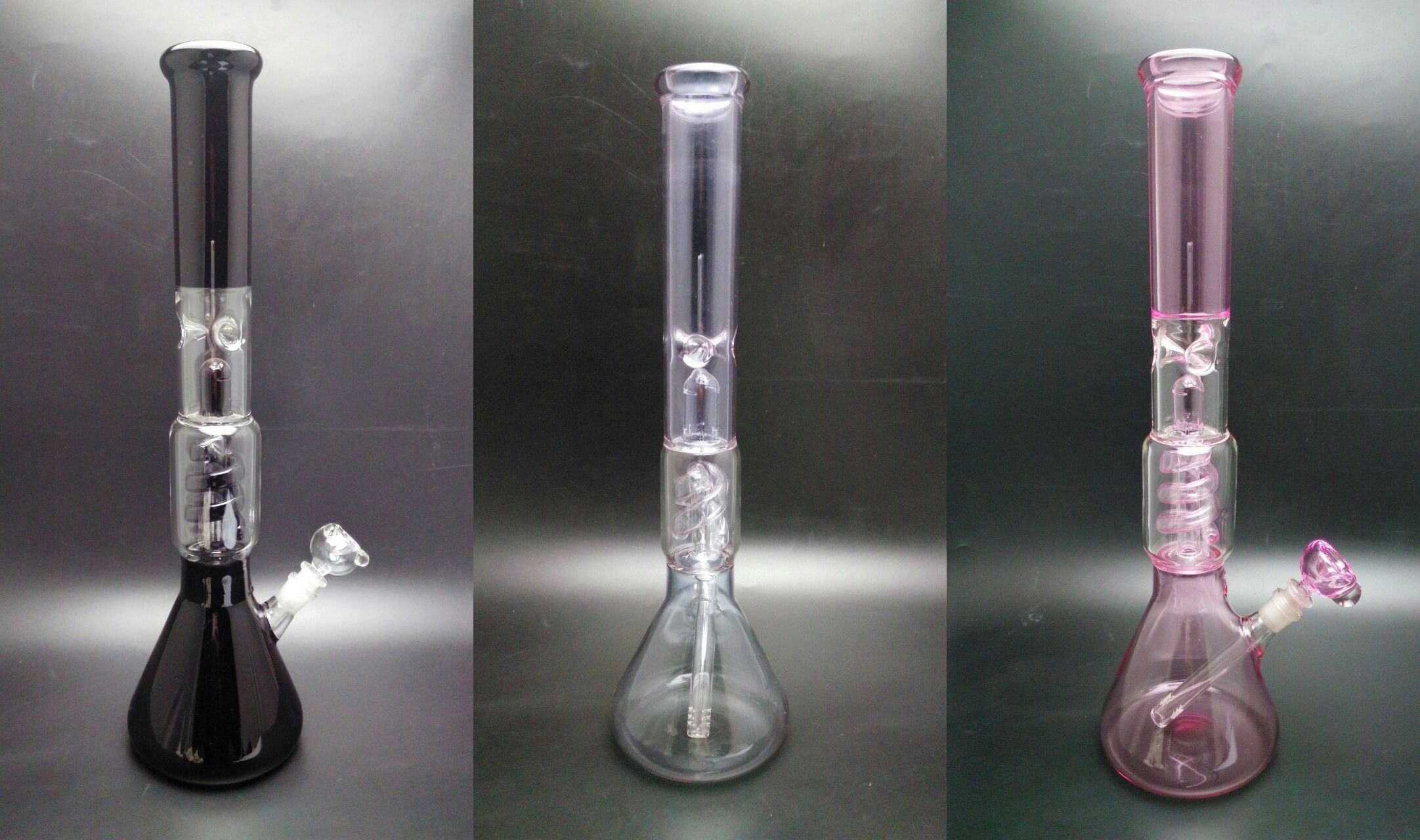 Glass On Glass Water Pipe Tube Bong 108