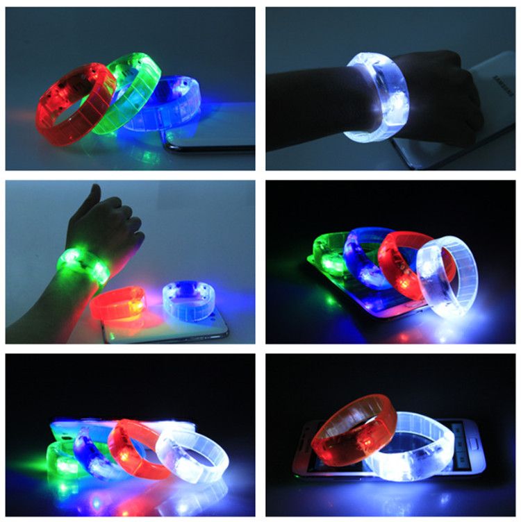 Led Voice Control Bracelet Glo Sticks Electronic Led Flashing Bracelet