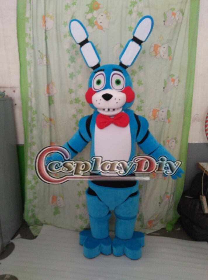 Bonnie And The Bunny Blue Bunny Rabbit Cartoon Mascot Costume Five Nights At Freddy'S Toy Bonnie