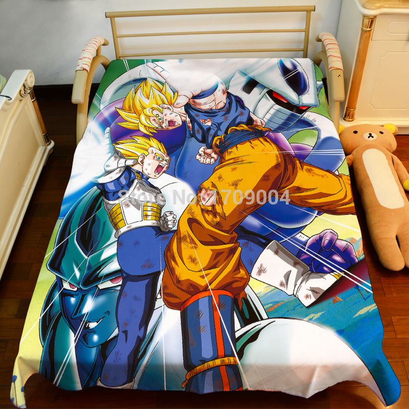 Best Wholesale Anime Manga Dragonball Z Bed Sheet 150*200cm Bedsheet