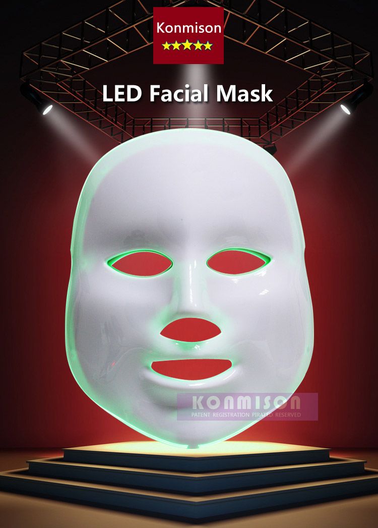 LED Facial Mask Led Light Therapy Mask for Face Beauty Skin