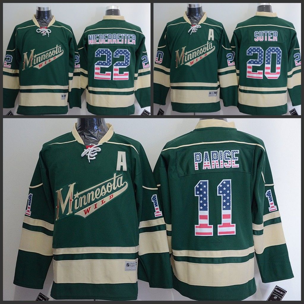 New Arrival Men Minnesota Wild Hockey Jersey 11 Zach Parise 20 Ryan
