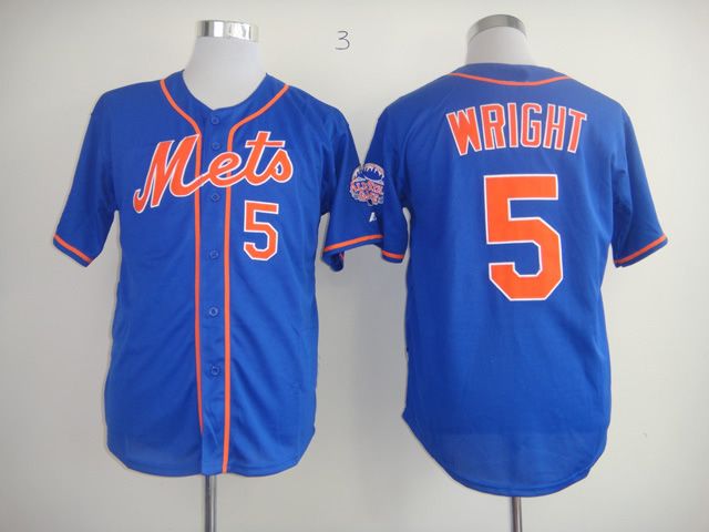 2018 Mets #5 David Wright Jersey Blue Baseball Jerseys Top Quality Base Uniforms Cheapest Sports ...