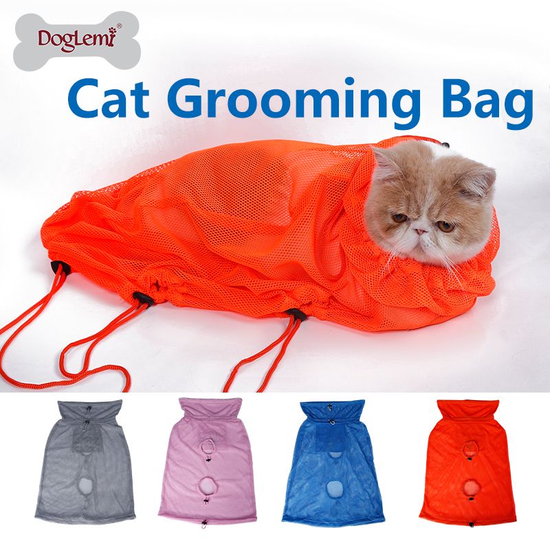 2017 Doglemi Professional Pet Cat Grooming Bag Cat Restraint Bath Bag