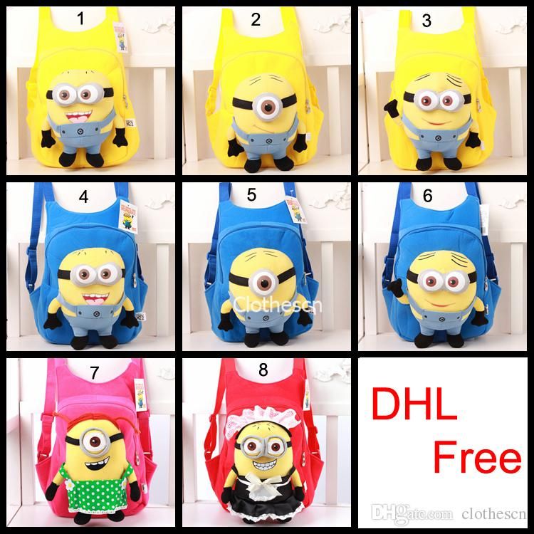 Baby Backpacks Minion Bags Despicable Me School Shoulder Bags Toddler Backpack Children Minions