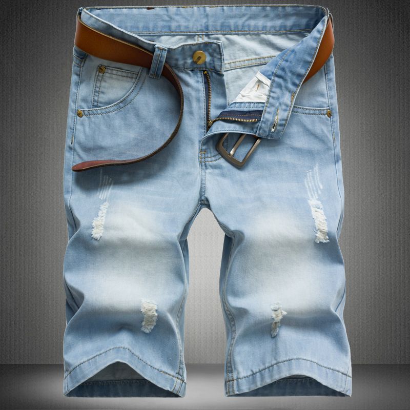 2016 2016 Denim Shorts For Men Fashion Hole Ripped Designer Short Jeans