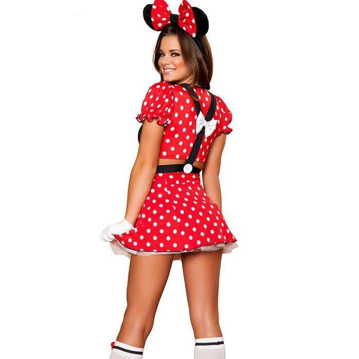 Minnie Mouse Costumes Adults Halloween Costumes for Women Party Cosplay