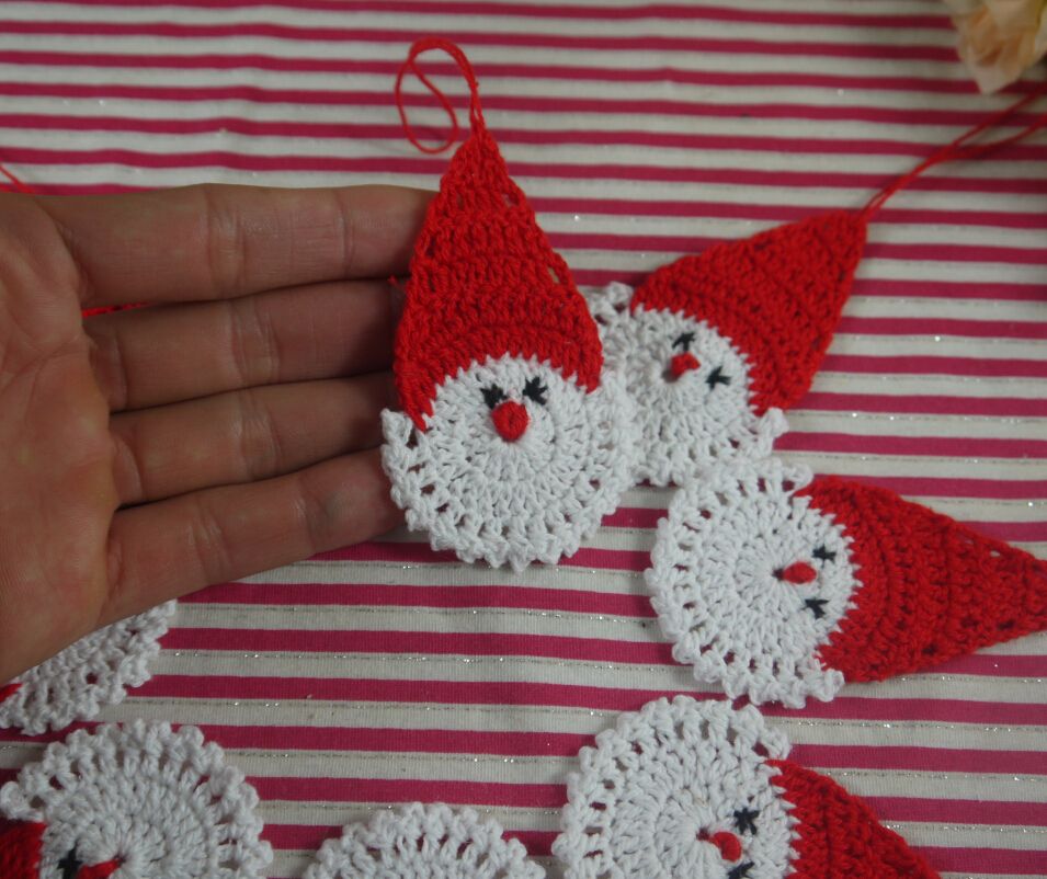 crochet santa claus christmas decorations hanging crochet santa claus christmas decorations hanging