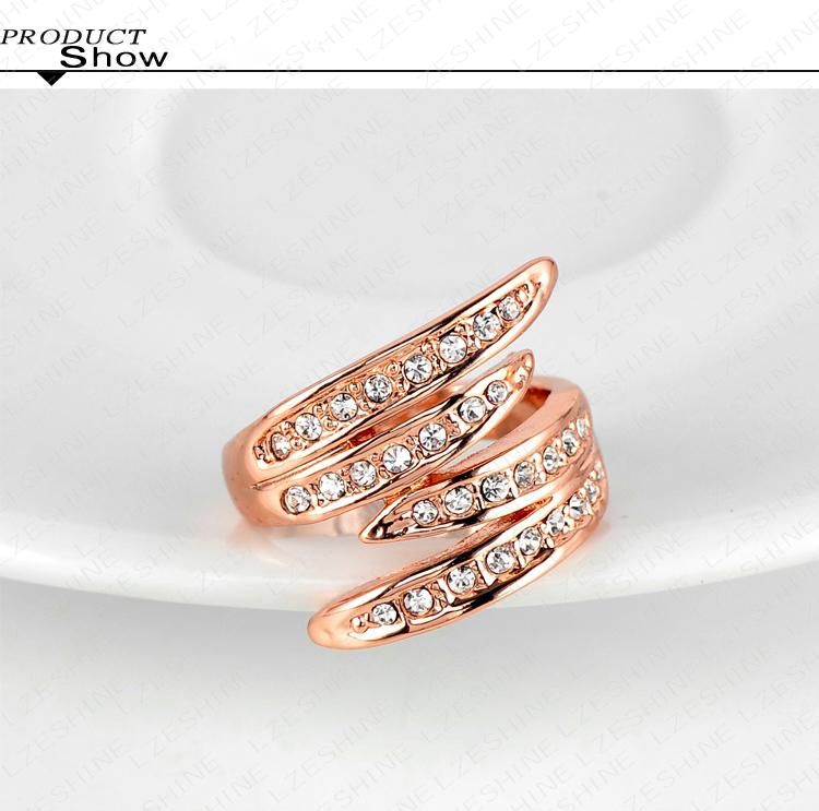 Angel wing wedding rings