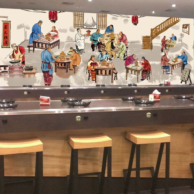 Pin by hai nguyen on Restaurant Interior Custom wallpaper, Restaurant