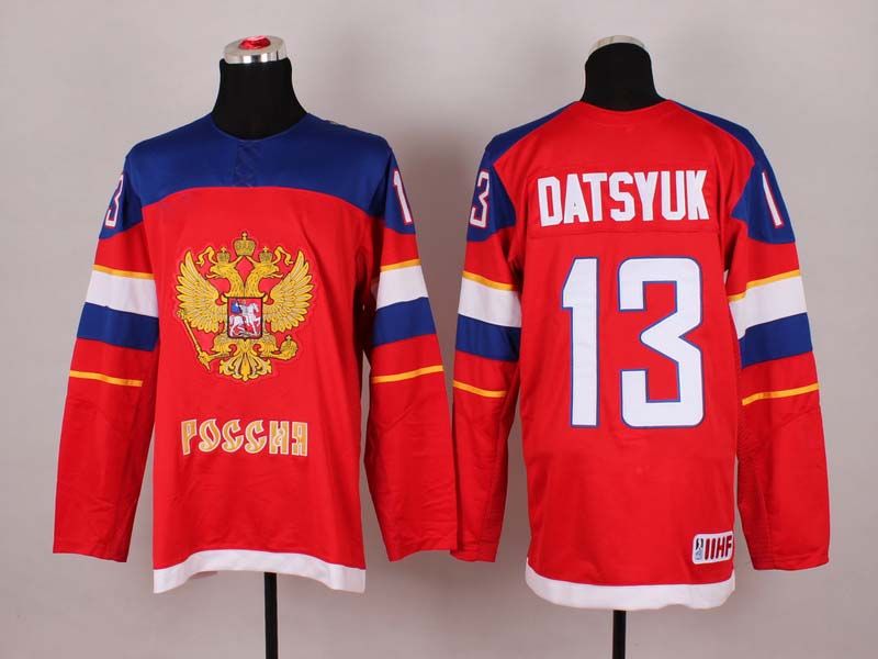 2017 2014 Sochi Winter Olympics Team Russia 13 Datsyuk Red Ice Hockey