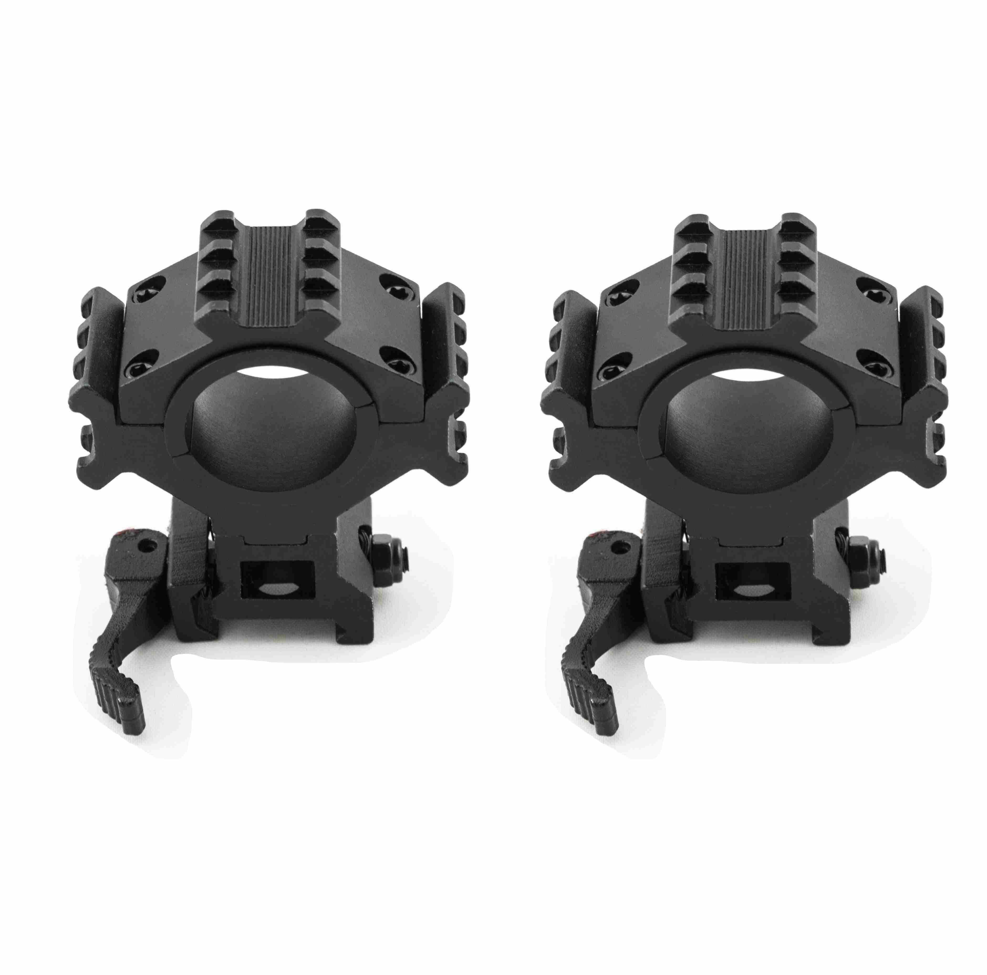 2016 Triple Rail Quick Release Scope Mount Rings Adjustable 1 And 30mm