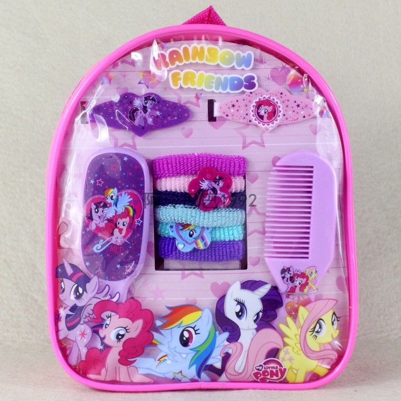 2015 My Little Pony And Princess Hair Accessories Set 1 Mirror+1 Comb+2