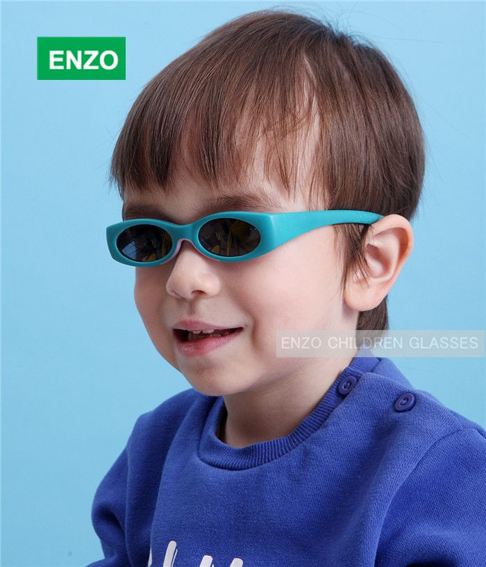 Flexible Baby Boy Sunglasses With Strap, Uva Uvb Infant Girls