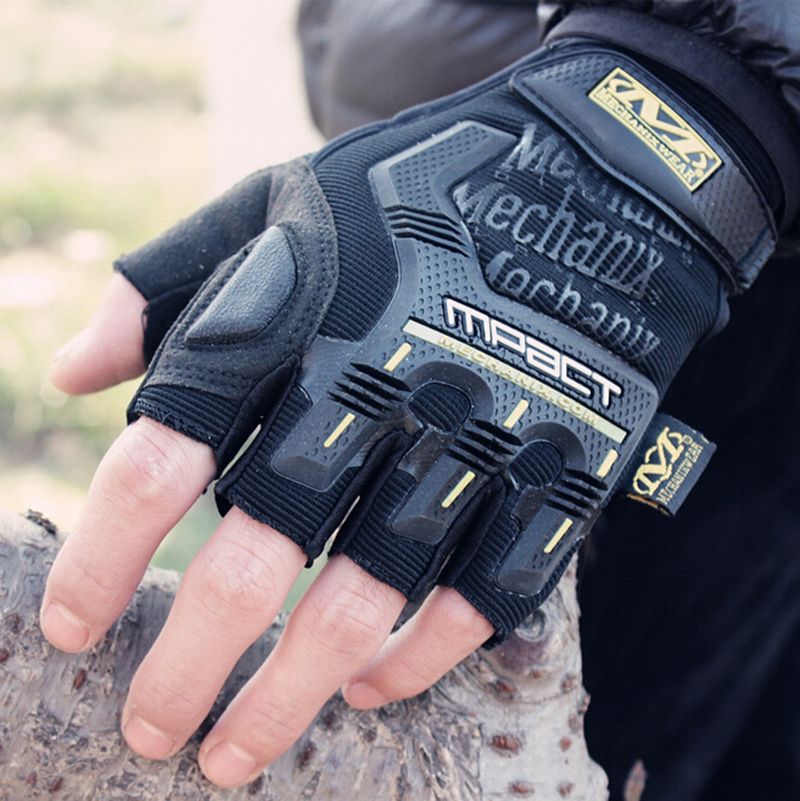 2017 Super Technician Outdoor Half Finger Gloves, Non Slip Waterproof