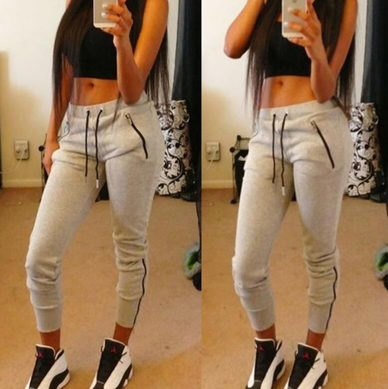 womens joggers with zippers