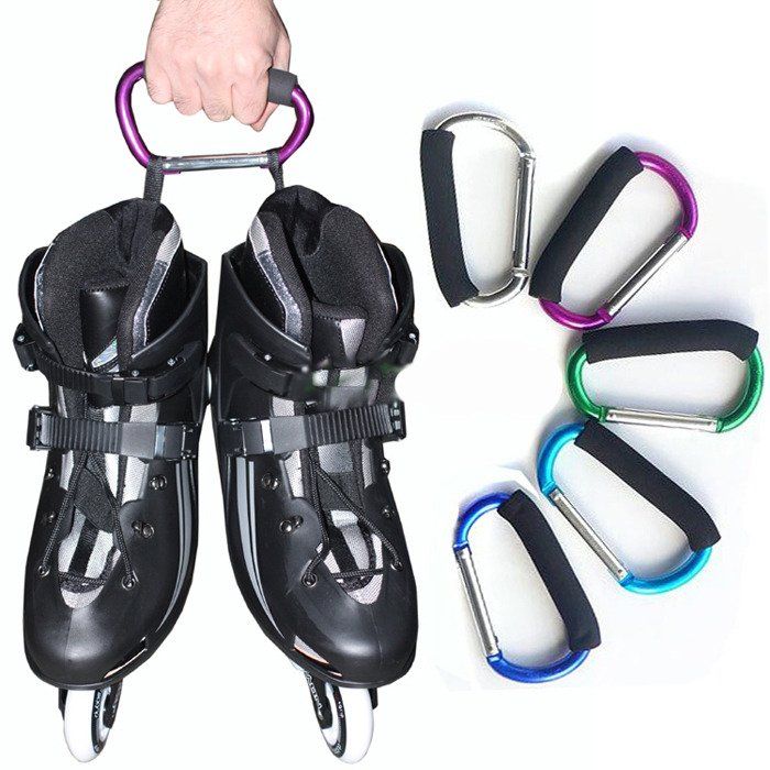 Skate Shoe Handle Hook Roller Boot Carabiner Ski Sport Portable Hard