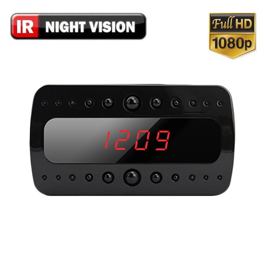 1080p Hd Hidden Nanny Cam Wifi Dvr Alarm Clock With Night Vision