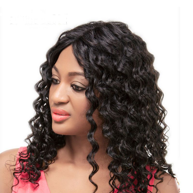 Deep Wave Brown 22 Inch & 24 Inch Glueless Brazilian Virgin Hair Full