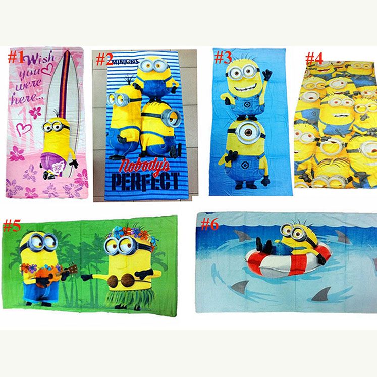 2017 Despicable Me Minions Towels Cartoon Kids Towel Robes Baby Kids