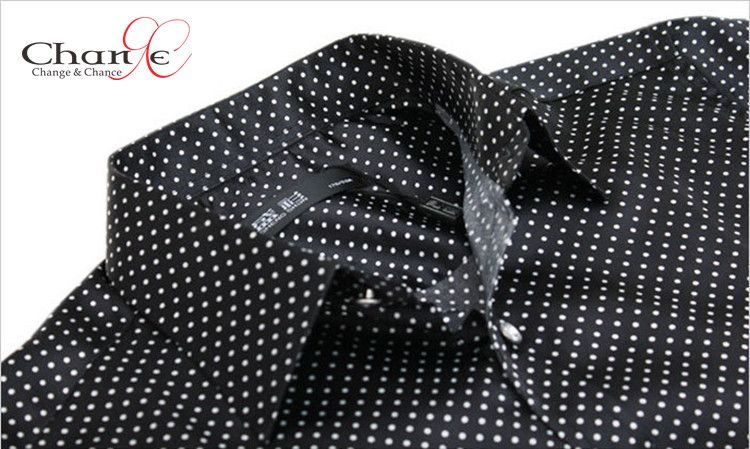 mens silk polka dot shirt