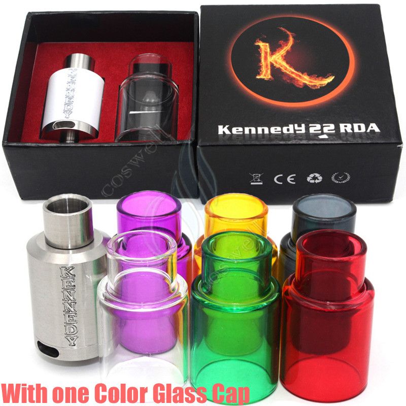 KENNEDY 22 RDA with Extra Pyrex Glass Tube Kit Dripper Atomizers Wide