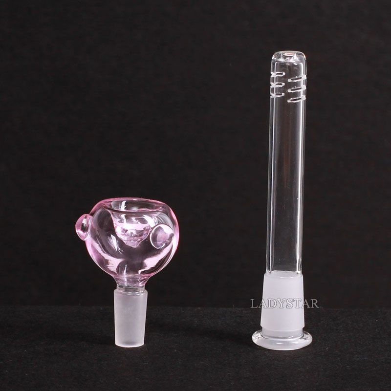 2018 Glass Downstem Bong Beaker 18mm Glass Bowls For Bongs Bowl Pieces Glass Bongs Bubbler