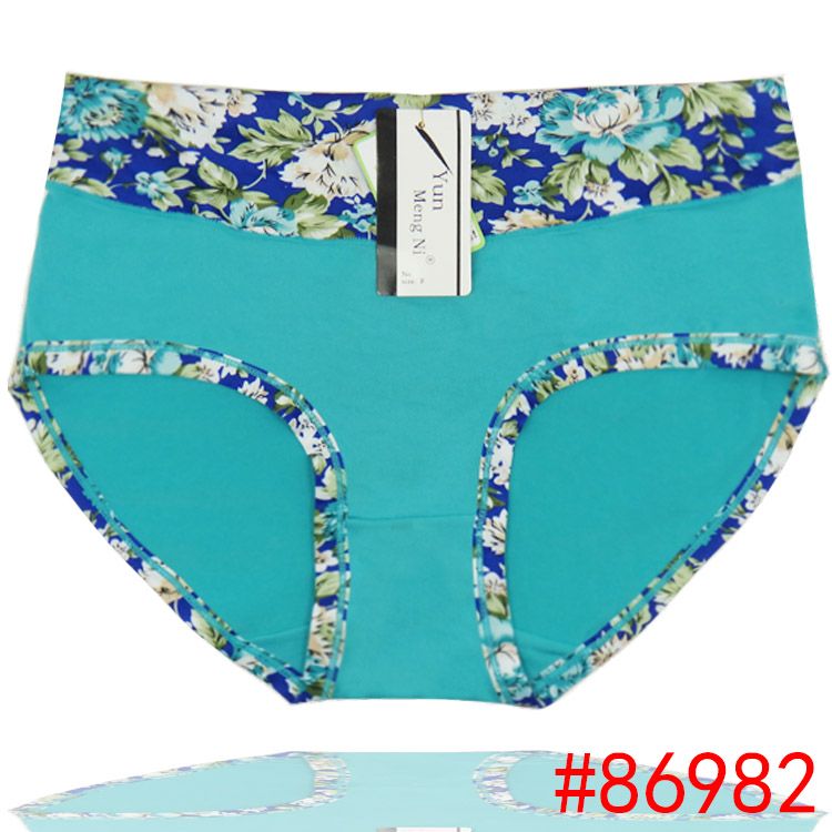 2017 Solid Fat Women Big Size Underwear Plus Size Silk Boyshort Women