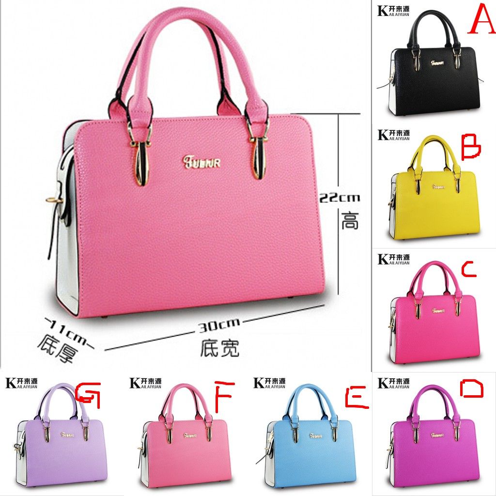 Top Selling Totes Plain Brand New Fashion Women'S Handbag Bag Purses Pu