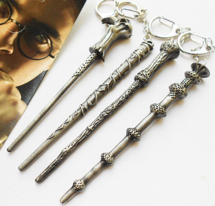 2017 Harry Potter Dumbledore'S Wand Keychain Movie Magic Wand Key Chain