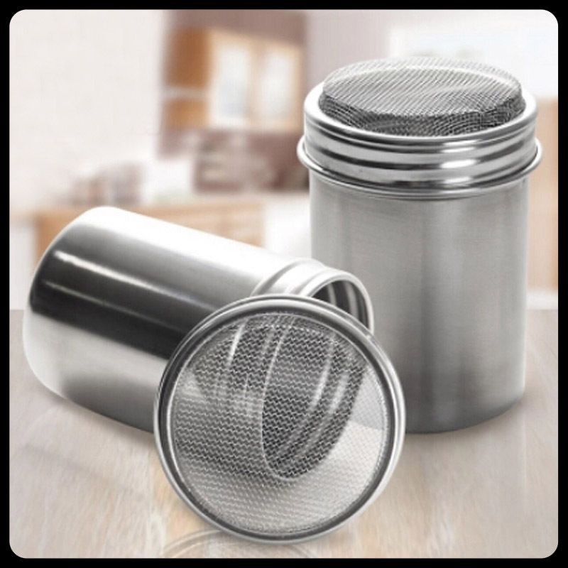 2018 Stainless Steel Chocolate Shaker Duster Dusting Cylinder Tank For