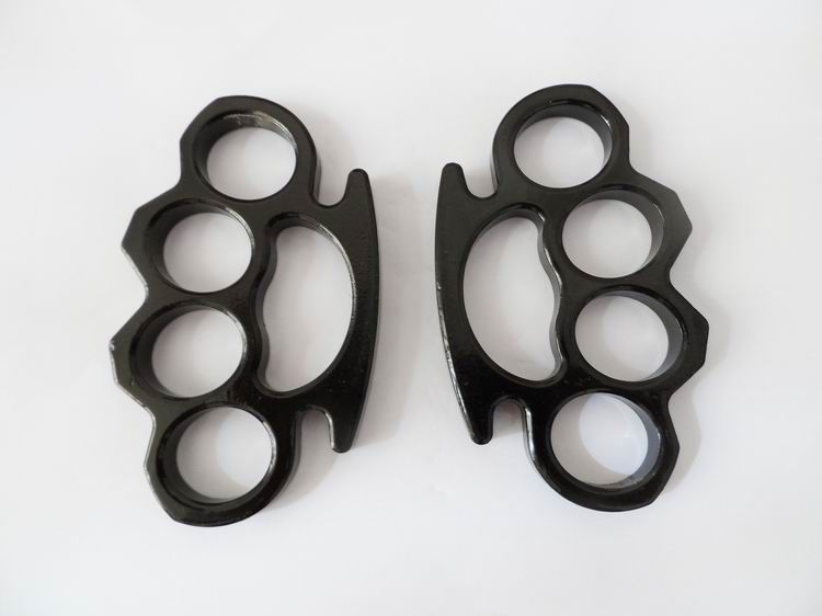 Best Biker Black Steel Iron Knuckles Fist Fighting Equipment Outdoor
