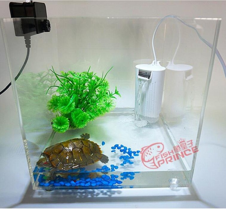 2017 Hightech Mini Internal Filters For Fish Turtle Tank Low Water Waterfall Design Bright Light