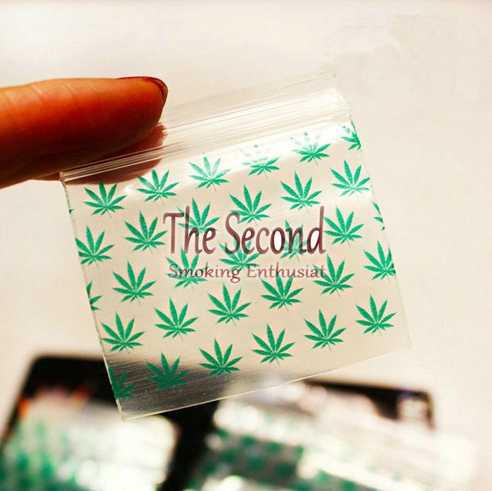 Weed Reclosable Bag Clear Zip Lock Bag Poly Bag Rasta Bag Clear Plastic