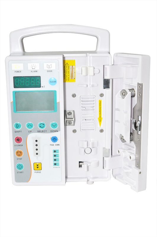 Ce Fda Lcd Medical Kvo Infusion Pump Peristaltic Finger Applicable Iv