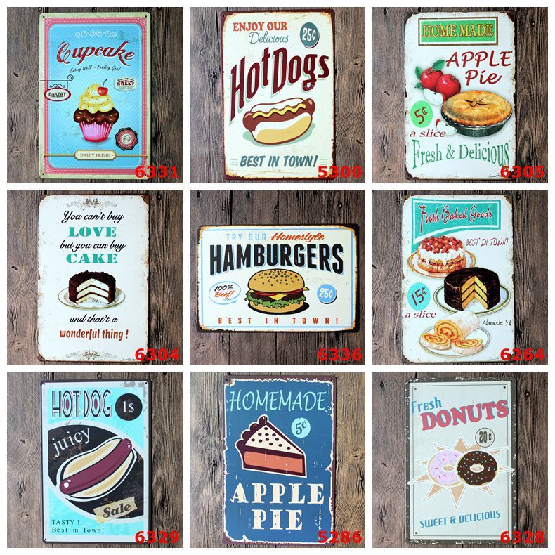 Cupcake Wall Art sweet cupcake tin signs vintage wall art cake store decor retro Cupcake Wall Art sweet cupcake tin signs vintage wall art cake store decor retro
