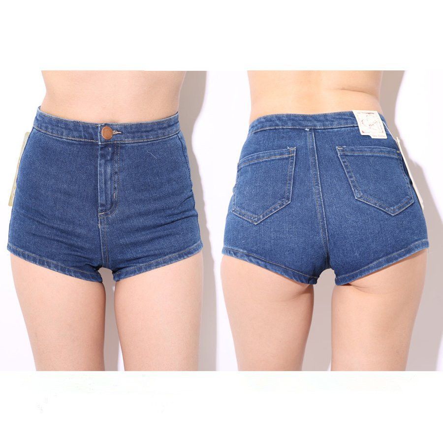 Women's Juniors Mid-Rise Denim Shorts Beat the Heat in Women's Denim shorts Perfect for the warmer months, women's denim shorts provide the ideal balance between classic jeans and a cropped silhouette. Thanks to a wide range of washes, finishes, waist styles, and lengths, you'll surely find a pair that works well with your spring and summer wardrobes.