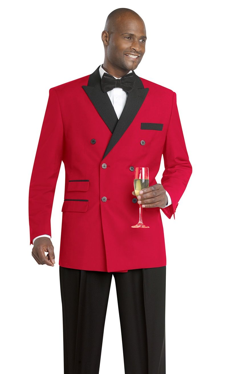 red and white suit for wedding
