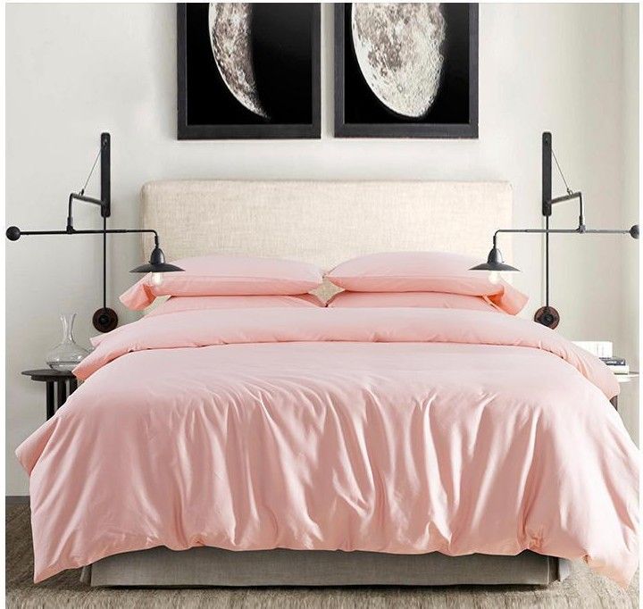 pink light bedding queen sheets king cotton bed egyptian duvet quilt luxury sets comforter bedspreads aliexpress bedspread 4pcs bag bedsheets