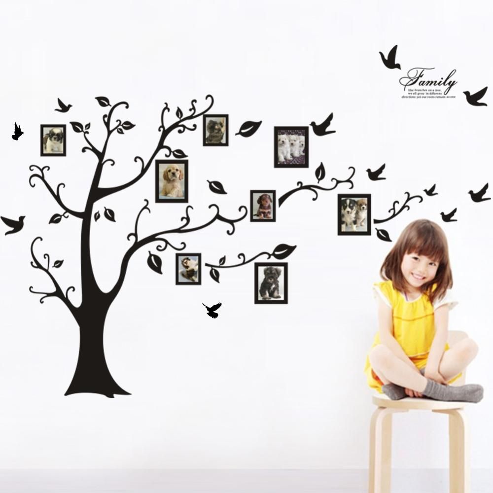 black family tree wall decal remove wall