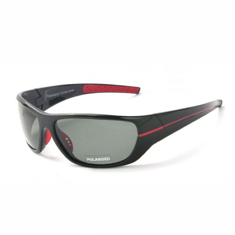 ATTCL Polarized Wrap Sunglasses For Men Cycling Driving Fishing - Sports Glasses Ultralight 5001 Black