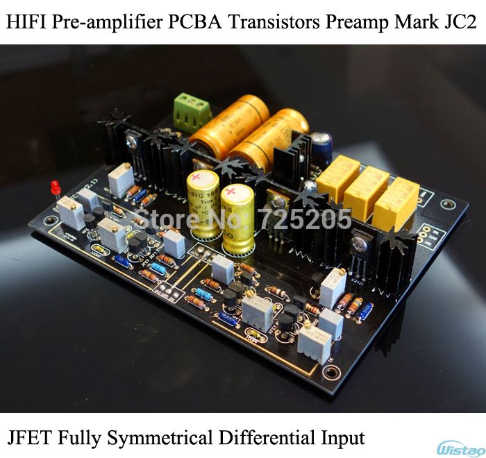 Transistors Preamp Hifi Pre Amplifier Pcba Board Kits Mark Jc2 Jfet Fully Symmetrical