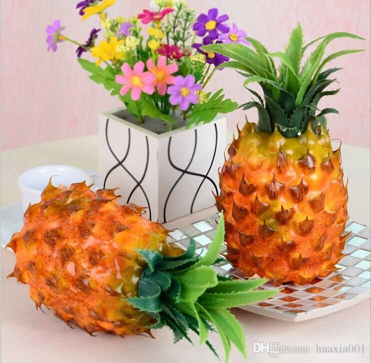 Artificial Faux Pineapple Large Size 25x12cm Plastic Simulation