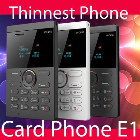 Best 2015 New Style Small Size Ifcane E1 Card Phone Mini ...