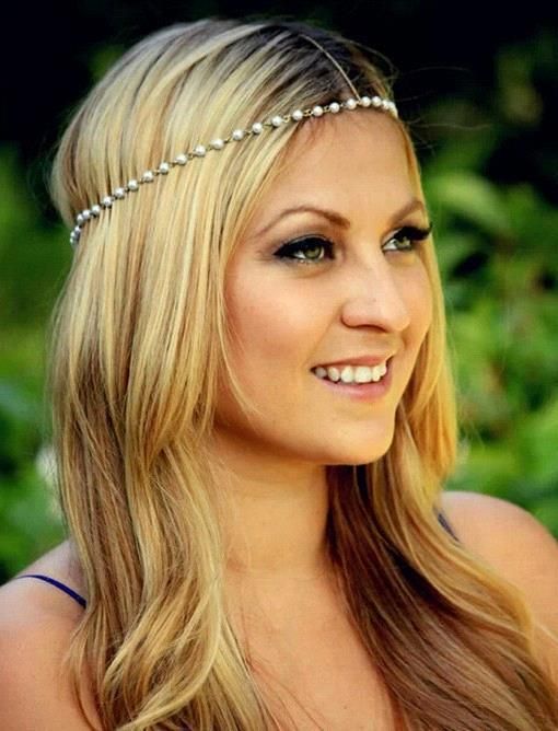 Bohemian Tassel Chain Hair Bands Cheapest Wave Shiny Piece Women Dance Hair Wedding Accessories