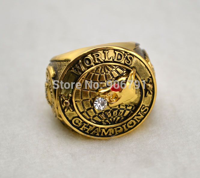 2017 Men Ring Replica 18k Gold Mlb 1907 Chicago Cubs Baseball World