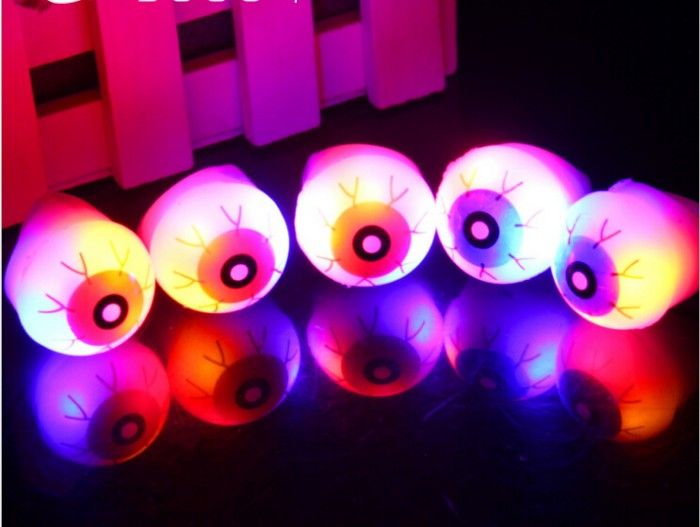 2017 Hot ! 2016 Led Light Up Flashing Eyeball Eye Ball Elastic Ring