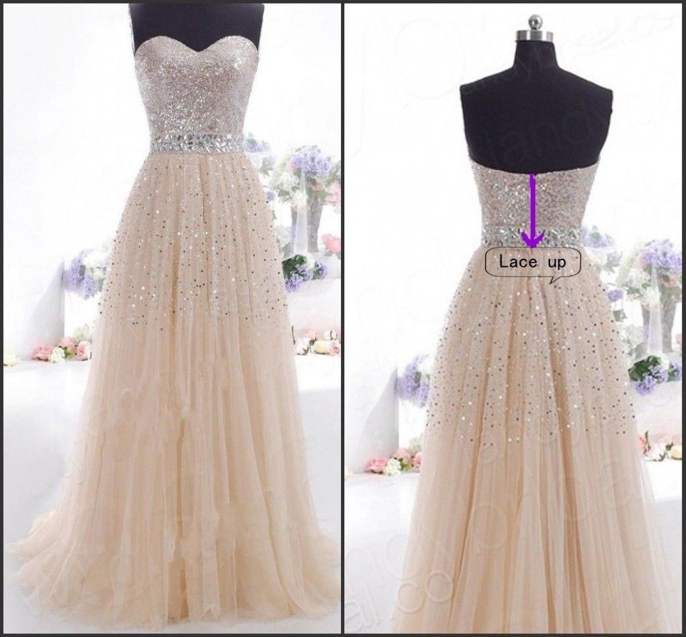 Ready To Ship In Stock Prom Dresses Under 100 2015 Champagne ...