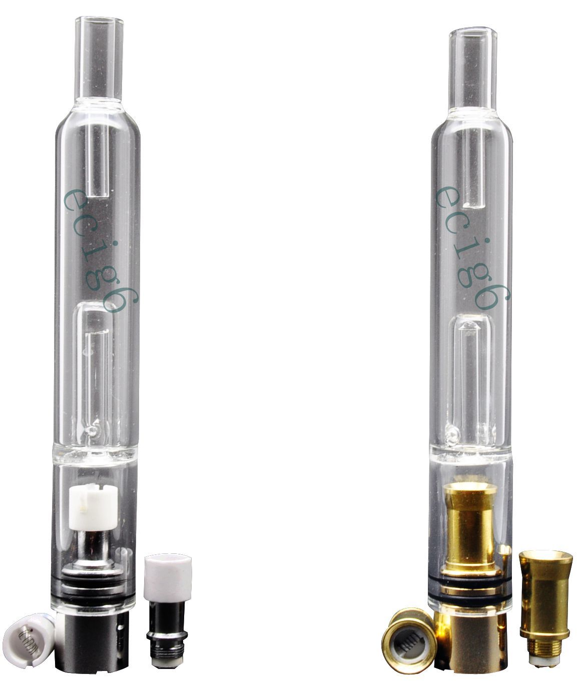 Glass Water Bubbler Atomizer Tank Coil Tobacco Dry Herb Glass 510 Thread Vaporizer Pen ,Glass
